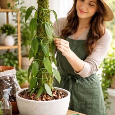 Growing Your Own Vanilla: From Cutting to Kitchen – Buy Online | Sib Orchid Growing Your Own Vanilla